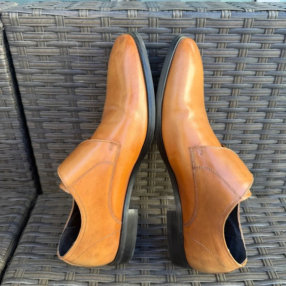 Kenneth Cole New York Mens Sz 10  Tan Leather